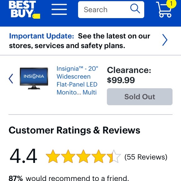 Insignia monitor - Picture 4 of 5